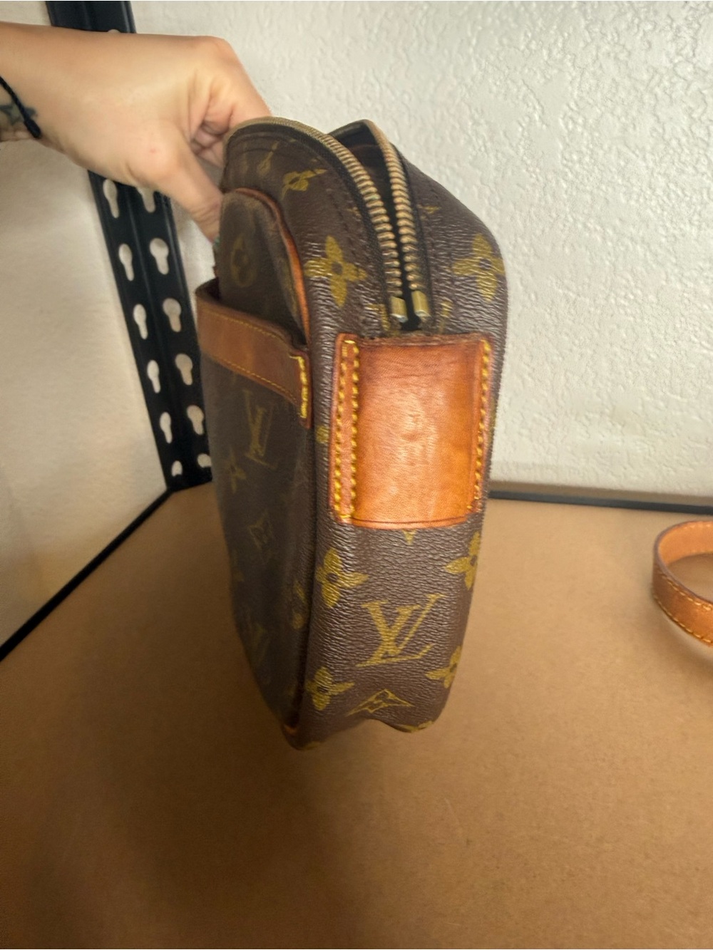Louis Vuitton Monogram Canvas Messenger Bag in Brown and Tan - Picture 3 of 15